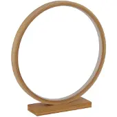 Searchlight Lampe de table ronde Malibu bois
