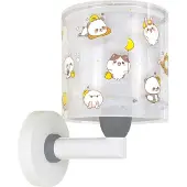 DALBER Applique murale enfant Kawaii Friends Gris lueur dans le noir