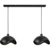 Masterlight Lampe suspendue de bureau Volta 2x Ø40cm - noir