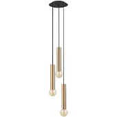 Lyora Lampe suspendue 3 lumières Baton or