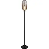 Masterlight Lampe de pied en verre Olive 1x E27 - noir