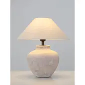Lyora Lampe de table Lupe Céramique beige