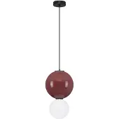 Lyora Suspension Noesis Ø 25cm bordeaux rouge avec blanc