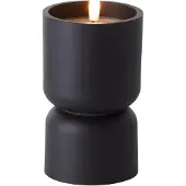 Brilliant Lampe bougie Lovere noir 15cm