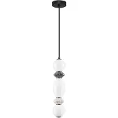 Nova Luce Suspension Pallina gris - blanc