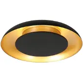 Steinhauer Plafonnier Golden Veil noir Ø 40cm