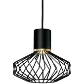 Lyora Lampe à fil Pico noir avec de l'or