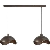 Masterlight Lampe suspendue de bureau Volta 2x Ø40cm - cacao