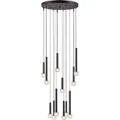 Masterlight Suspension LED Fabro 12 feux - noir
