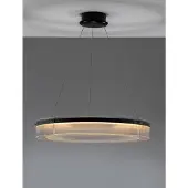 Lyora Suspension design Pauline noir avec verre Ø 85cm