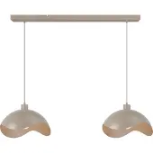 Masterlight Lampe suspendue de bureau Volta 2x Ø40cm - sable