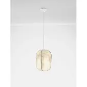 Nova Luce Suspension blanche Pierida Ø 30cm