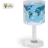 DALBER Lampe de table pour chambre d’enfant Kids World bleu