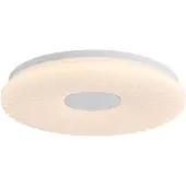 Searchlight Plafonnier Halolux Chrome et blanc