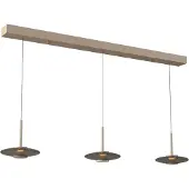 Artdelight Lumière suspendue LED pour salle à manger Madison Champagne