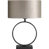Highlight Lampe de table design Siena rond noir