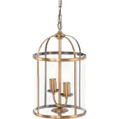 Steinhauer Lampe à suspension Pimpernel 23cm vieux laiton