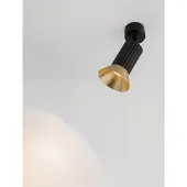 Lyora Spot de plafond Luvia Orientable noir avec or