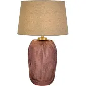Searchlight Lampe de table Amethyst verre rose