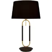 Searchlight Lampe de table Jazz noir avec de l'or