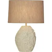 Searchlight Lampe de table Adelaide crème