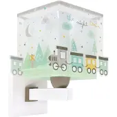 DALBER Applique murale Night Train Gris lueur dans le noir