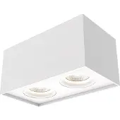 Lyora Spot double LED apparent Iblocc blanc