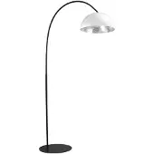 Masterlight Lampadaire Industria 186 blanc avec de l'argent