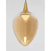 Nova Luce Suspension Nali 1 verre ambré clair