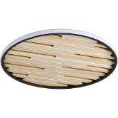 Searchlight Plafonnier Equalise noir avec bois