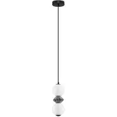 Nova Luce Suspension Pallina blanc - gris