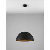 Nova Luce Suspension noire Talcum Ø 42cm