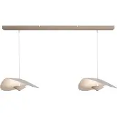 Masterlight Lampe suspendue danoise 2L Lente Ø45cm - sable