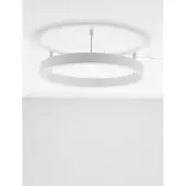 Lyora Plafonnier Motif blanc Ø 60cm