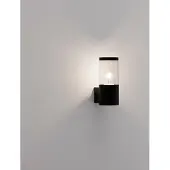 Nova Luce CETERA Lampe de socle E27 noir 12W IP54 9x14x21cm dimmable 9002873