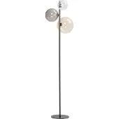 Eth Lampe de pied en verre Shelly avec des ampoules