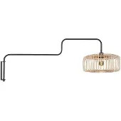 Steinhauer Applique murale Bloeba noir avec bambou