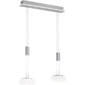 Q-SMART-HOME Lampe suspendue 2 lumières Q-Etienne métal