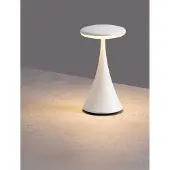 Nova Luce Lampe de table Elbo blanc rechargeable avec USB