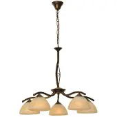 Masterlight Lampe suspendue salle à manger Bolzano Brun bronze à 5 lumières