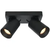 Artdelight Plafonnier Mega 2 lumières noir