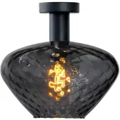Masterlight Plafonnier - Ø 30cm - Porto avec verre fumé Blossom