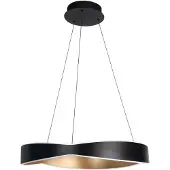 Highlight Suspension design Onda noir avec or