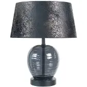 Highlight Lampe de table Apple noir avec verre fumé Ø 30cm