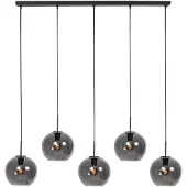 Steinhauer Suspension HaloSwap Noir avec boule de verre fumé