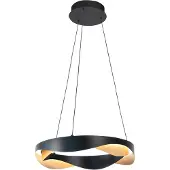 Highlight Suspension design Ascoli noir avec or Ø 40cm