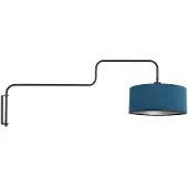 Steinhauer Applique murale Bloeba noir avec capuche bleue
