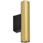 Nowodvorski Lighting Applique murale FOURTY en laiton et noir, 2xGU10x10W, dimensions : 18 x 4 x 7,5 cm, IP20, Lighting