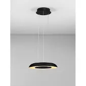 Lyora Suspension moderne Epos Ø 40cm noir avec blanc