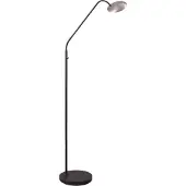 Masterlight Lampe de lecture flexible Scala noir avec du nickel